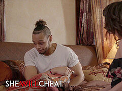 Grote lul, Zwart, Sperma in gezicht, Monster