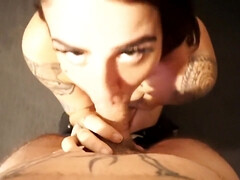 Leie, Schönheit, Grosse titten, Blasen, Hd, Pov, Tätowierung, Titten