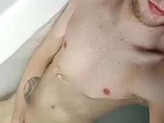 Enthousiasteling, Grote lul, Sperma shot, Homo, Duits, Handbeurt, Douche, Alleen