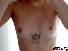 Belleza, Rubia, Mamada, Pezones, Orgasmo, Pov, Tatuaje, Tetas