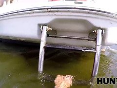 18 ans, Blonde, Sucer une bite, Hd, De plein air, Chatte, Rasée, Nénés