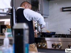 Gros seins, Sucer une bite, Gorge profonde, Interracial, Léchez, Chatte, Transsexuelle