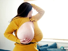 デカパイ, 茶髪の, 巨乳な, ドレス, Hd, 怪物, 自然山雀, 締まりの良い