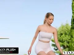 Stellung 69, Blondine, Blasen, Kehlenfick, Hundestellung, Hd, Riesig, Titten