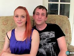 Любители, Минет, Семяизвержение, Член, Сперма на лице, Рыжие, Сосущие, Сиськи