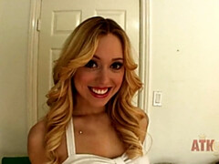 Rubia, Hembra, Hd, Masturbación, Orgasmo, Solo, Juguetes, Vibrador