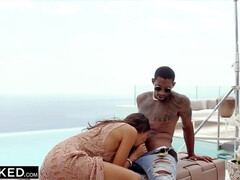 BLACKED Shy Model Anya Gets DPed by two Huge BBCs - Anya krey