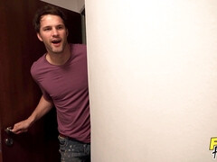 ベッドルーム, ブロンド, 開帳, レズビアン, オマンコ, 靴下, 三人, オッパイの