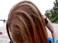 Amateur, Français, Hd, Fait maison, De plein air, Pov, Rousse roux, Adolescente