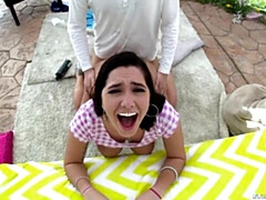 Grote kont, Grote lul, Grote mammen, Pijpbeurt, Bruinharig, Hondjeshouding, Mager, Tiener