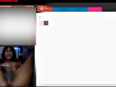 Leie, Tussi, Grosser schwanz, Braunhaarige, Handjob, Masturbation, Transfrau, Netzkamera