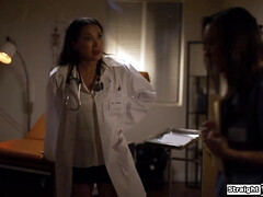 医者, レズビアン, 淫乱熟女, 看護婦, 小柄, ポルノスター, 禁句, オッパイの