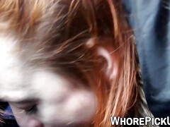 Queue, Hd, Seins naturels, De plein air, Pov, Prostituée, Rousse roux, Pute