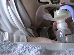 she pumps milk