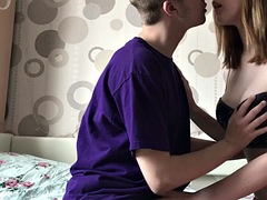 Step sister sucks and fucks her step brother