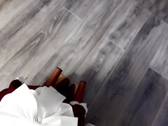 Amateur, Asiático, Pies, Masturbacion con pies, Pajear, Tacones, Mucama, Pov
