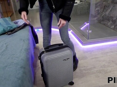 茶髪の, チェコ, ホテル, 小柄, オマンコ, サウナ, 締まりの良い, オッパイの