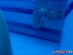 secretly filmed under water - spa