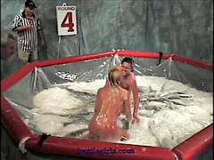 Battlegirls - Daisy vs. Nikita in Shampoo: Blonde, Vintage  Wrestling Porn