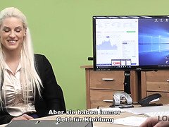 Blondine, Schwanz, Europäisch, Hd, Wichsen, Mutti, Büro, Ablutschen