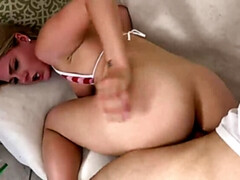 Anal, Culo, Bikini, Rubia, Sexo duro, Masturbación, Coleta, Realidad