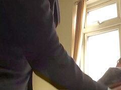 緊縛, フェラチオ, イギリス人, 口内発射, 服従, 現実, スパンキング