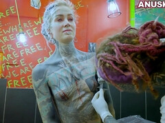 In den arsch, Sadomasochismus, Blasen, Extrem, Fetisch, Deutsch, Piercing, Tätowierung