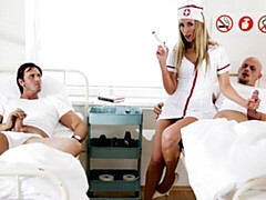 18, お尻, デカチン, ブロンド, フェラチオ, 自然山雀, 看護婦, オッパイの