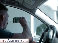 Amerikaans, Kont, Grote mammen, Pijpbeurt, Sperma in mond, Hd, Geschoren, Tieten likken