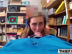 Officer Likes To Inspect This Teen Thief