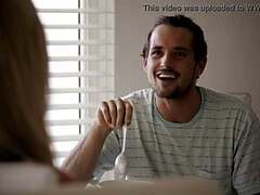 Grosser arsch, Grosse titten, Blondine, Blasen, Nahaufnahme, Kehlenfick, Tittenfick, Nass