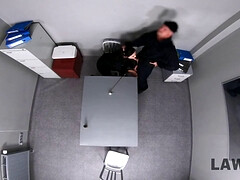 Braunhaarige, Europäisch, Hd, Büro, Polizei, Realität, Rau, Jungendliche (18+)