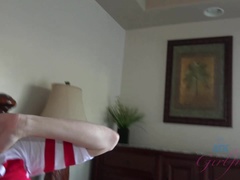 Blondine, Blasen, Aufs gesicht abspritzen, Fussjob, Zierlich, Pov, Muschi, Rasiert