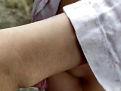 18, 素人, 巨乳な, ラティーナ, 自然山雀, 公共, ティーン, オッパイの