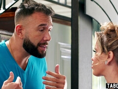 チン, バック, ハードコア, なめる, 淫乱熟女, 小柄, ポルノスター, 禁句