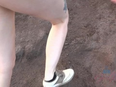 Amateur, Plage, Sucer une bite, Poilue, Pov, Public, Chatte, Maigrichonne