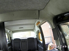 Hotwife blondie gets buttfuck in a taxi in public