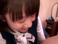 Divine flat chested Japanese girl in fetish sex video