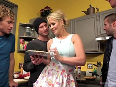 Creaming Pie Gets Her Milf Holes Banged By Her Stepsons Friends! - Michael Vegas, Bill Bailey And Axel Aces