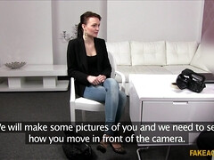 Mooi, Pijpbeurt, Europees, Masturbatie, Geld, Naakt, Kantoor, Slet