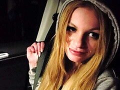 Jay Jay Giving a Hot Blowjob in a Car