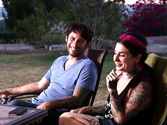 Nana, Gros seins, Sucer une bite, Pénétrer avec le poing, Bâillonner, Orgasme, Actrice du porno, Rousse roux