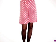 Tetas grandes, Rubia, Tetona, Lencería, Tetas naturales, Medias largas, Tetas