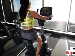 Petite amateur Thai teen relaxing on BWC