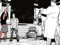 茶髪の, 指いじり, キス, レズビアン, オナニー, オマンコ, ガリガリ, オッパイの