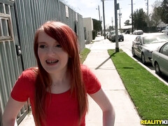 素人, お尻, フェラチオ, イく瞬間, アウトドア, ハメ撮り, 赤毛, オッパイの