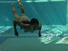 Al aire libre, Piscina, Público, Ruso, Adolescente, Tetas, Bajo el agua