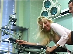Young Blonde with Big Tits Fucked Hard by Doctor - Cumshot on Ass