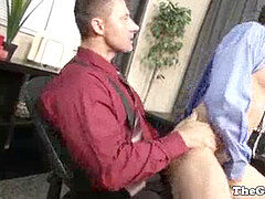 ゲイ, オナニー, オフィス, ユニフォーム