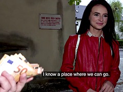 Grosse bite, Brunette brune, Hard, De plein air, Collant, Actrice du porno, Public, Réalité